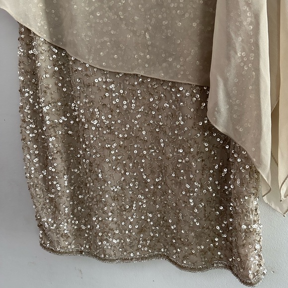 JKARA| NWT Knee Length Evening Beaded Dress - Picture 8 of 11